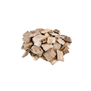 Waldhackschnitzel mit einem 30 m3 großen Gebläsewagen