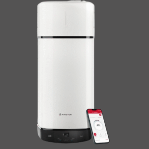 Ariston Nuos Plus S2 WiFi 110L – Wärmepumpen-Wassererhitzer, 80 % Energieeinsparung, leise 45 dB, COP 2,74