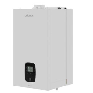 Wandmontiertes Monoblock-Hybrid-Wärmepumpenset mit 20 kW Hybea 6 kW R32 Brennwert-Gas-Booster