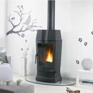 11 KW Gusseisen-Holzofen, anthrazit lackiert GOLDEN – GODIN – 389103