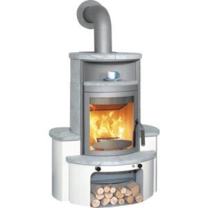 Kaminbausatz Hark Avenso GT ECOplus Naturstein grau 8 kW